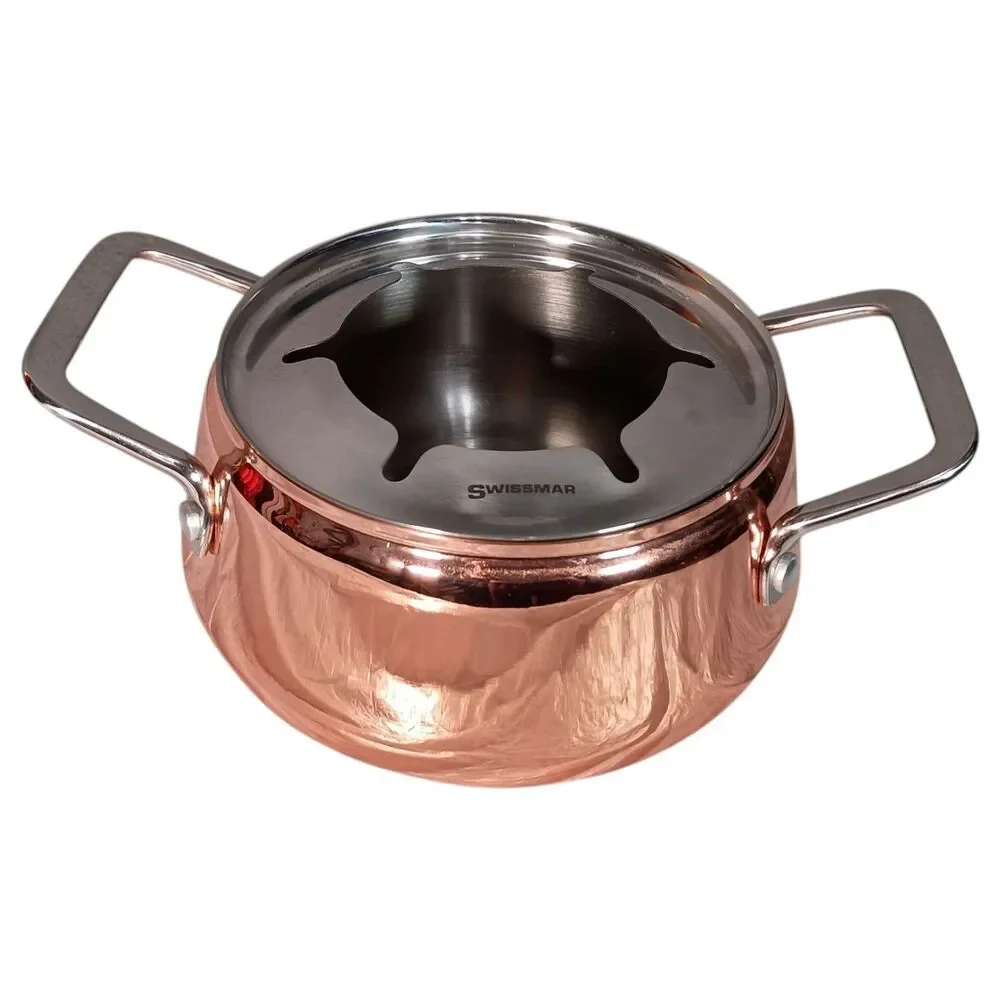 Swissmar Peak 10-Piece Copper Fondue Set